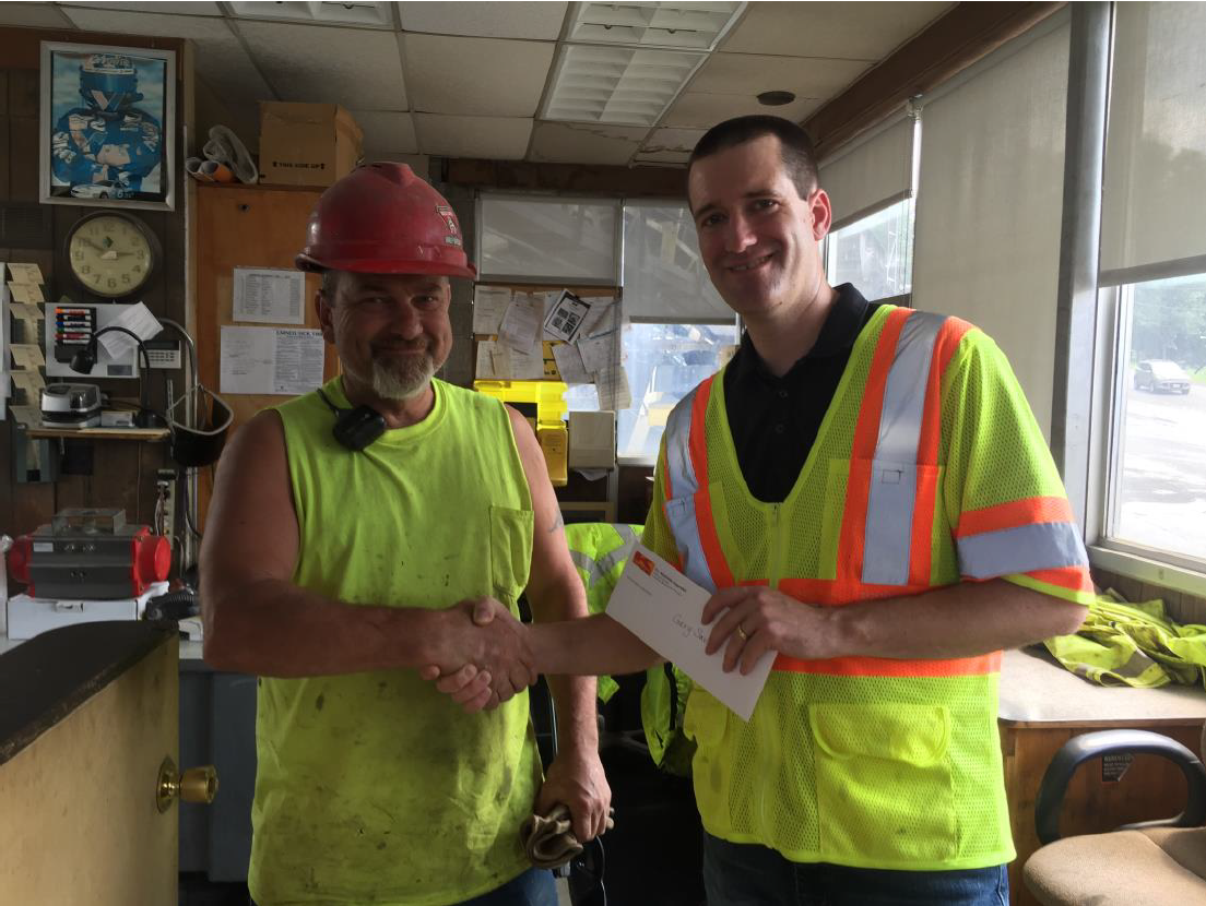 Gary Savoie Safety Award June 17